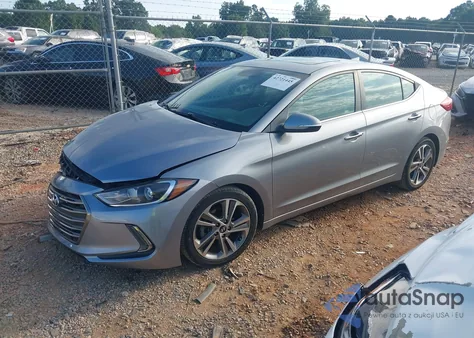 2017 Hyundai Elantra Limited из США, поврежденный, VIN 5NPD84LFXHH080956